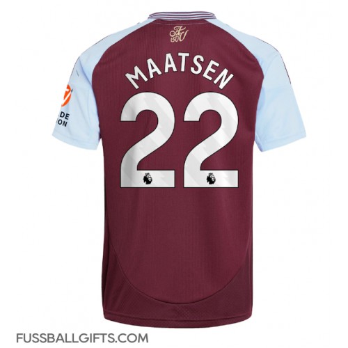 Aston Villa Ian Maatsen #22 Fußballbekleidung Heimtrikot 2024-25 Kurzarm